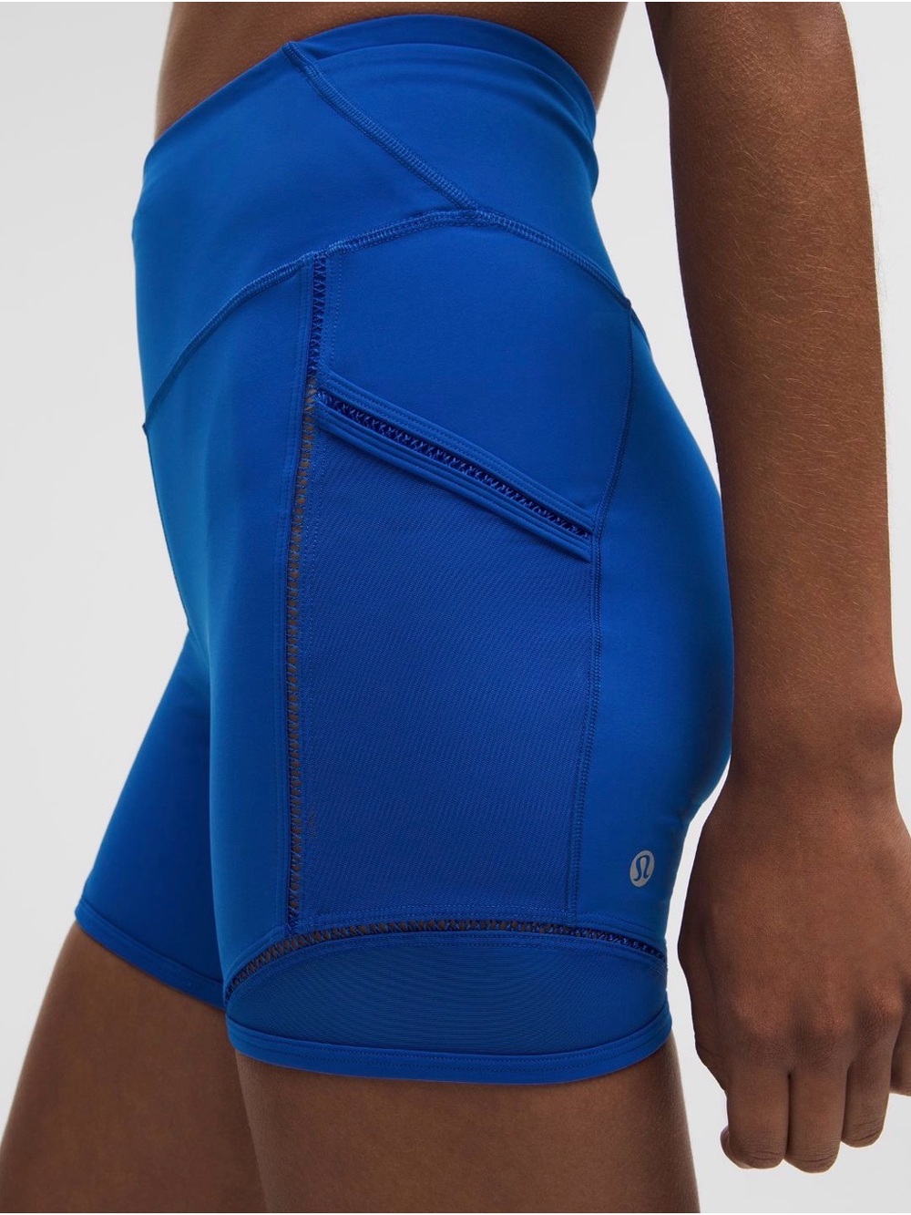 Lululemon Fast and Free HR short 6” Lace Trim size 0 in Galactic Cobalt